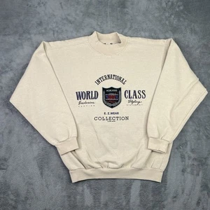 Vintage IOU Sweatshirt Herren Large Classic Pullover bestickt Sport USA 80er 90er - Bild 1 von 12