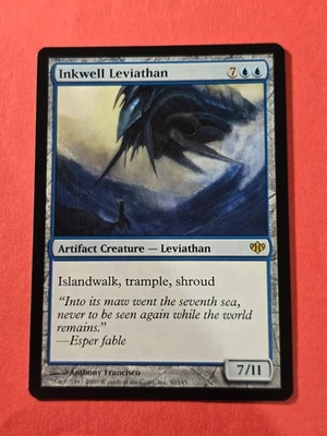 2009 Magic The Gathering Conflux #30 Inkwell Leviathan, R, Blue, NF, cd1 - Image 1 of 3