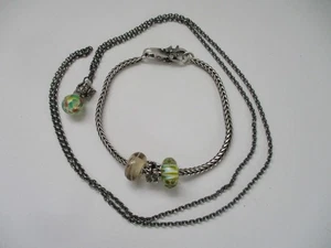 Trollbeads limitiert Set Schmetterlingsgarten Armband + Fantasy Kette + Anhänger - Bild 1 von 8