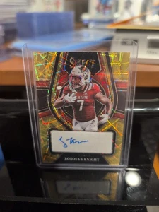 Zonovan Knight Auto Select Draft Picks Gold Laser #/5 Case Hit - Picture 1 of 2