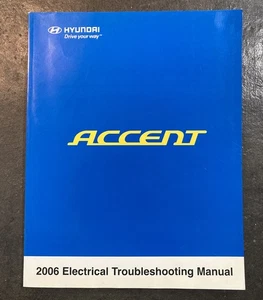 2006 Hyundai Accent OEM Factory Electrical Wiring Diagrams Manual Book A1EEEU56A - Bild 1 von 4