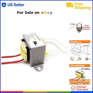 AC Power Transformer 24V 10VA Step Down 110V to 24VAC Safety  Certified - Picture 1 of 9