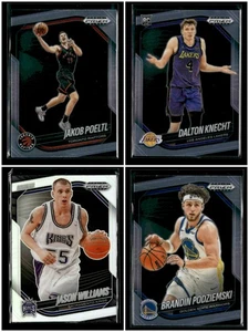 Jason Williams Jakob Poeltl 2024-25 Panini Prizm Black 4 Cards Lots [jzy43 - Picture 1 of 2