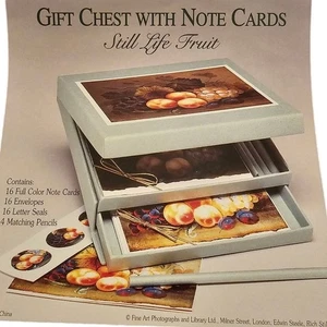 Vintage Fine Arts Fotos und Bibliothek Geschenk Truhe Schreibwaren Set versiegelt (gg88) - Bild 1 von 6