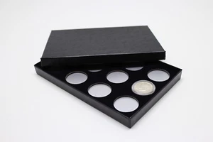 Box for 12 Liberty Buffalo Jefferson Nickels in Airtite Capsules, Black Felt - Picture 1 of 2