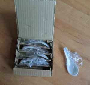 5x Vintage Narumi Chinese porcelain rice/soup spoon - collectable - Picture 1 of 4