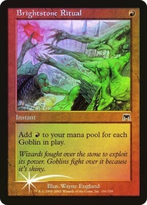 Onslaught   MTG  FOIL  Brightstone Ritual   Magic - Image 1 of 2