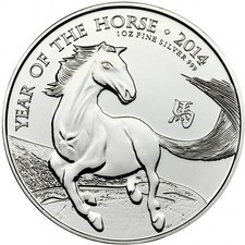 The Royal Mint Horse 2014 1 oz .999 Silver Coin