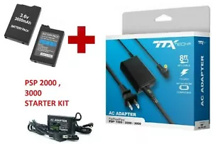 Replace 3.6V 3600 MAh Battery + 5V AC Adapter Charger for Sony PSP 2000, 3000 - Picture 1 of 1