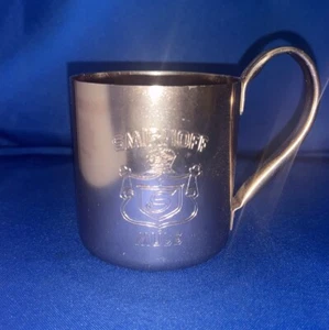 Vtg Smirnoff Vodka Moscow Mule Cocktail Metal Cup Mug Aluminum Copper Hong Kong - Picture 1 of 3