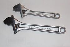 Lot of 2 USA Crescent Wrenches 6" 8"