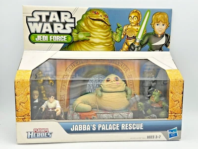 Raro Hasbro Star Wars Jedi Force JABBA'S PALACE RESCATE Playskool Heroes Sellado Foto 1 de 4