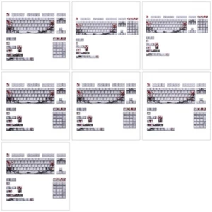 Plum Blossom Keycaps 128key Thick Pbt Sublimations For Mechanical Keyboards - Picture 1 of 15