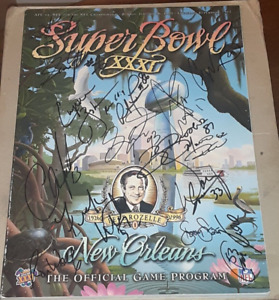 1996 GREEN BAY PACKERS SIGNED AUTOGRAPHED SUPER BOWL XXXI 31 PROGRAM COA WOLF ++