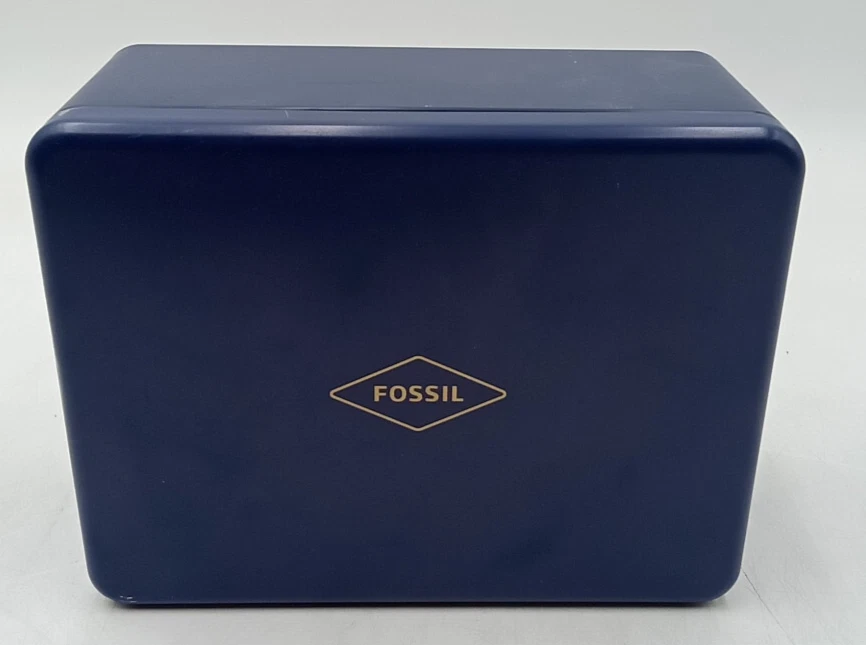 Fossil Townsman FS5967SET Mens Black Dial Analog Quartz Wristwatch With Bracelet