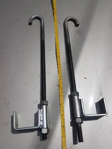 2x Pernos en J grandes, OD 1/2" longitud 400mm, sujeción/soporte con altura ajustable - Imagen 1 de 2
