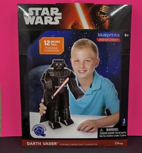 Disney Star Wars Darth Vader 12" Poseable Paper Craft Character New Sealed NIP - Picture 1 of 2