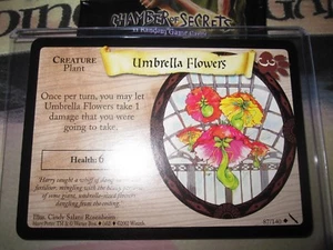 HARRY POTTER TCG GAME CARD CHAMBER OF SECRETS UMBRELLA FLOWERS 87/140 UNCO MINT - Picture 1 of 1
