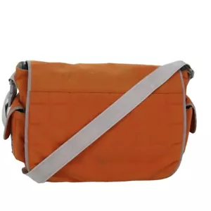 CHANEL Choco Bar Sports Line Shoulder Bag Nylon Orange CC Auth bs15857 - Picture 1 of 24
