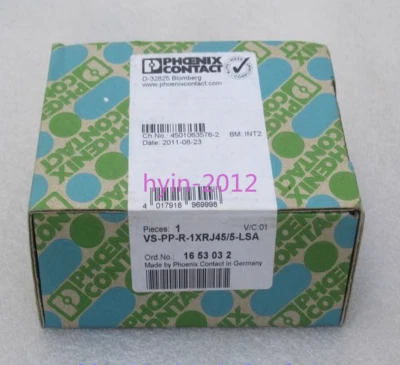 1pcs New Phoenix adapter module VS-PP-R-1XRJ45/5-LSA 1653032 - Image 1 of 2