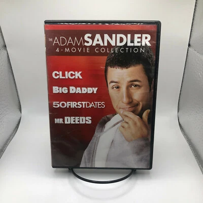 Adam Sandler 4-Movie Coll. (DVD, 2014) Click Big Daddy 50 First Dates Mr Deeds - Image 1 of 2