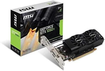 MSI GeForce GTX 1050 Ti 4GT LP Graphics Board Card GDDR5 Low Profile VD6238 New - Image 1 of 4
