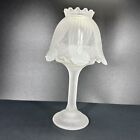 Vintage Partylite Fairy Lamp Clairmont Clear And Frosted Candle Holder P0373