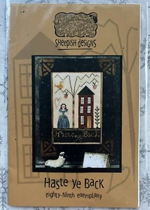Sheepish Designs Haste Ye Back Eighty-Nineth Exemplary Cross Stitch Chart - Picture 1 of 1