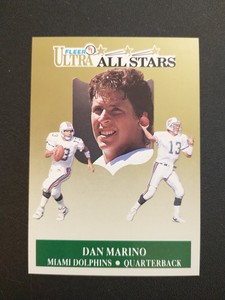 1991 Fleer Ultra All Stars #5 Dan Marino Miami Dolphins Football Card