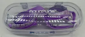 Aqua2ude Swim Goggles Purple Butterfly Used In Case Pool Beach FAST FREE SHIP ! - Picture 1 of 4