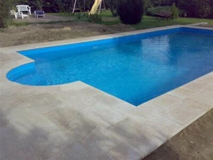 Pool Set Komplett P40 Rechteckbecken 3,5x7m; 0,8 mm F + röm. Treppe Swimmingpool - Bild 1 von 12