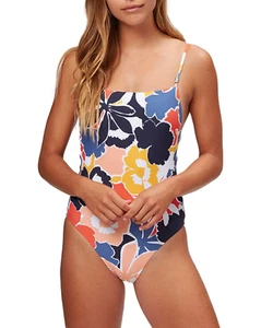 Seafolly L43659 Womens Multi Sun Dancer Square Neck One-Piece Swimsuit Size US 8 - Picture 1 of 5