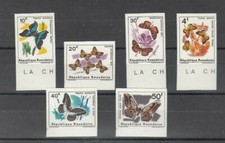 RUANDA, 1965 Schmetterlinge 119-24B **, (30532)