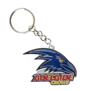 Adelaide Crows Official AFL Team Colours & Logo Novelty Metal Keyring  Bag Tag - Picture 1 of 1