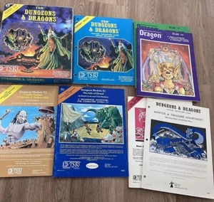 Set esperto TSR Dungeons & Dragons 1980 con assortimento geomorfi modulo X1 e X2 - Foto 1 di 12