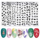 Stainless Steel Image Stencil Sponge Pen Template Stencil Nail Stamping Plates