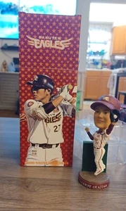 Rakuten Eagles Bobblehead Takerou Okajima Wall Japan Baseball RARE New In Box - Picture 1 of 8