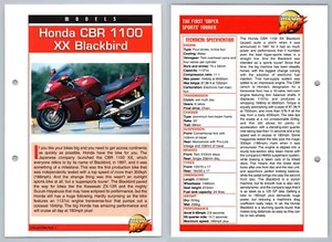 Honda CBR 1100 XX Blackbird - Models - Mega Bikes Hachette Card - Picture 1 of 1