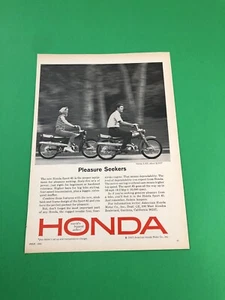 1965 1966 HONDA S-65 S 65 ORIGINAL PRINTED PRINT AD ADVERTISEMENT - Picture 1 of 1