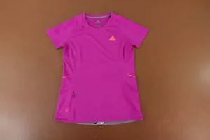 Adidas Supernova Women's Size Small Magenta Short Sleeve Crew Neck Running Tee - Picture 1 of 8