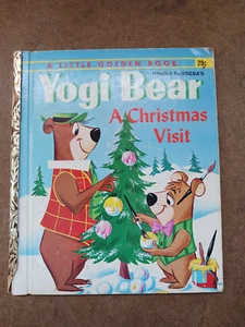 Yogi Bear A Christmas Visit, A Little Golden Book,1961(Hanna-Barbera) - Imagen 1 de 5