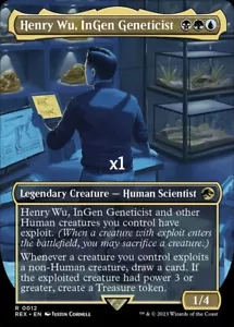 MTG Borderles UB: Jurassic World REX Henry Wu, InGen Geneticist MINT - Picture 1 of 1