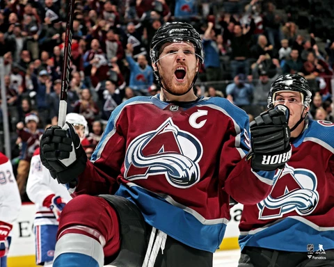 Gabriel Landeskog Colorado Avalanche Unsigned Celebration Photograph Cover