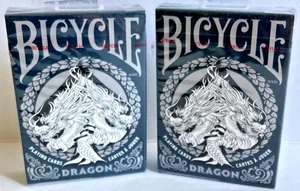 2 PACK Bicycle® Dragon Playing Card Decks **NEW SEALED** 2 Decks of Cards - Picture 1 of 10
