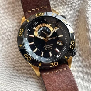 RARE Seiko Automatic SSA188K1 Superior Black Dial limited edition Watch Men - Bild 1 von 9