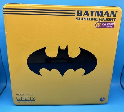 Mezco DC Supreme Knight Batman Blue Collective Action Figure Incomplete In Box - Image 1 of 4