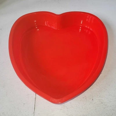 SILIVO Silikon Herz Form Backform, Nicht - Steck, Groß, Rot Silikon Teile - Bild 1 von 4