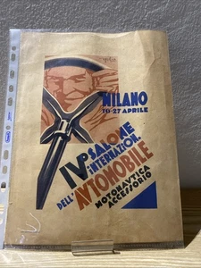 Eugenio Colmo Golia Volantino Pubblicitario IV Salone Int Automobile Milano 1930 - Foto 1 di 3