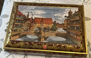 Beautiful Vtg  Decorative 1989 Schmidt Large Tin Cookie Box  Numberg W. Germany - Picture 1 of 12