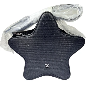 BOLSO BANDOLERA VICTORIA'S SECRET FORMA ESTRELLA NEGRO BRILLO NUEVO Foto 1 de 4